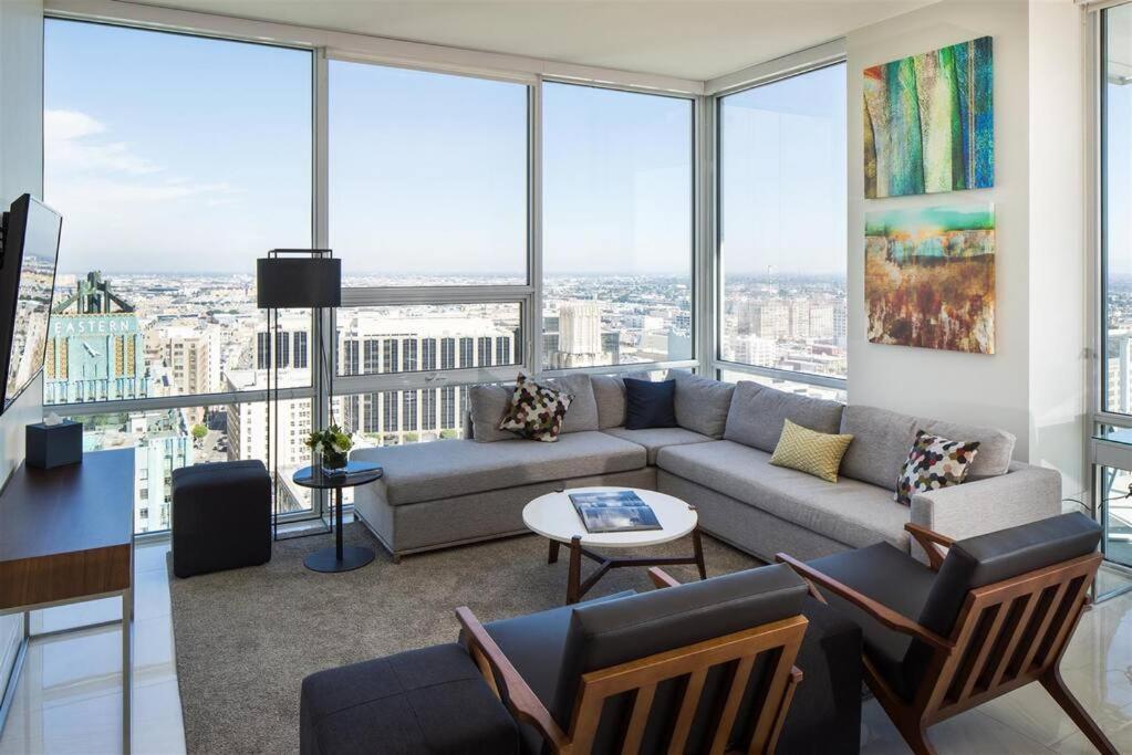 Top Floor High Rise 3 Bed Dtla Skyscraper Penthouse Los Angeles Luaran gambar