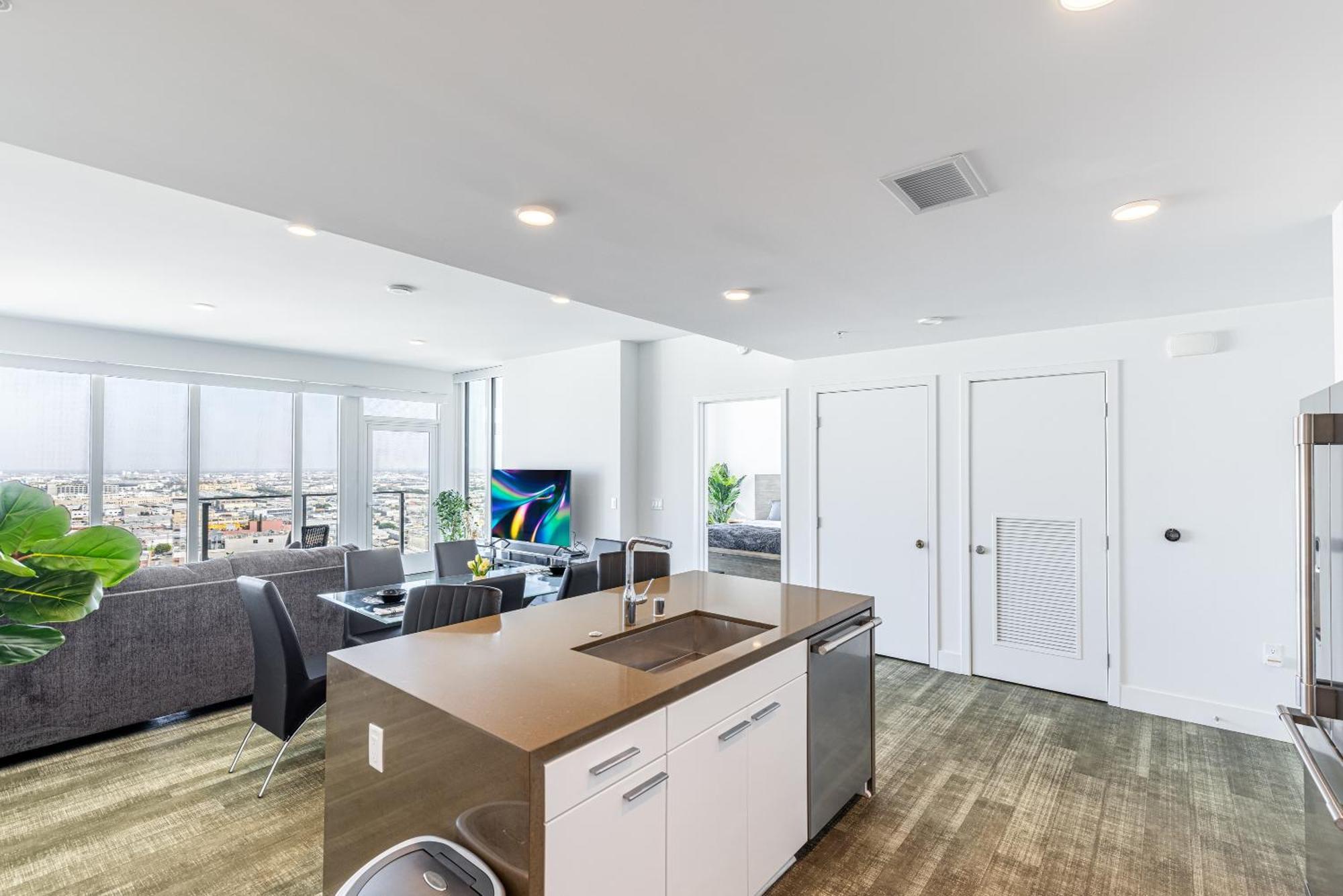 Top Floor High Rise 3 Bed Dtla Skyscraper Penthouse Los Angeles Luaran gambar