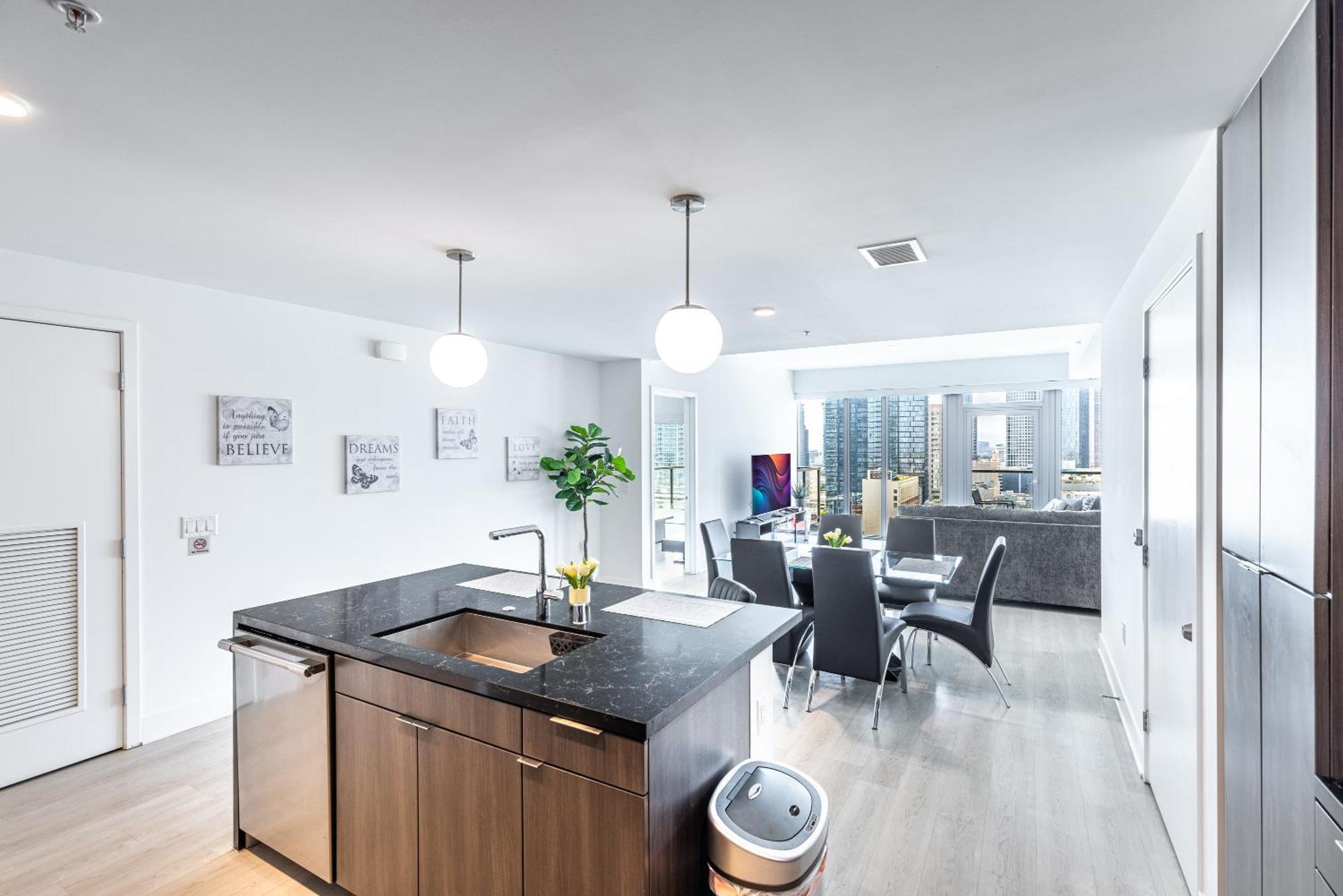 Top Floor High Rise 3 Bed Dtla Skyscraper Penthouse Los Angeles Luaran gambar